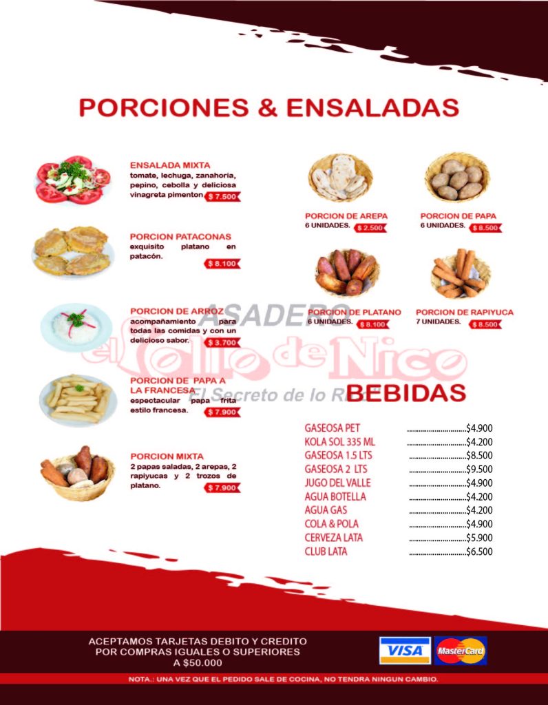 pollo de nico carta menu 2026 1